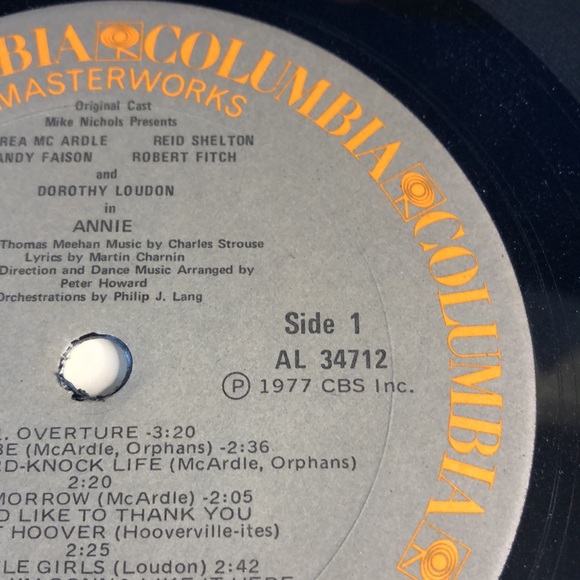 Annie Soundtrack LP, Cast Recording - Picture 10 of 15